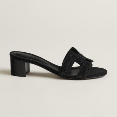 オアジス - ブラック - レディス シューズ | レザーシューズ | Hermès